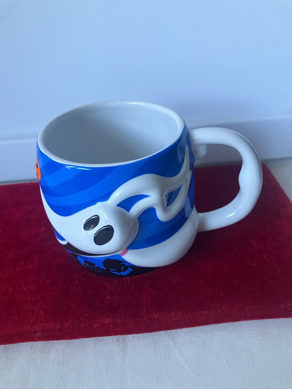Disney Nightmare Before Christmas Zero Jack 3D Sculpted Ceramic Mug Cup 22oz.